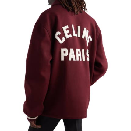 Celine Homme Logo-Appliquéd Mohair-Blend Bomber Jacket