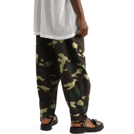 CELINE HOMME Tapered Logo-Print Cotton-Blend Jersey Sweatpants for Men