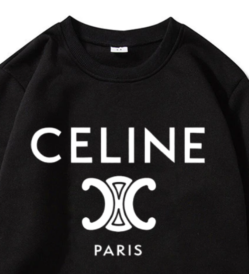 Celine Sweatshirts Basic Celine Paris